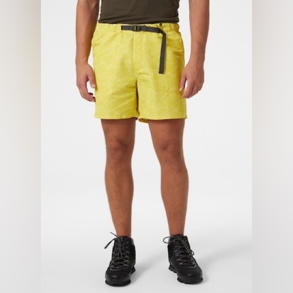 Helly Hansen Yellow Men's Shorts - Picture 1 of 5